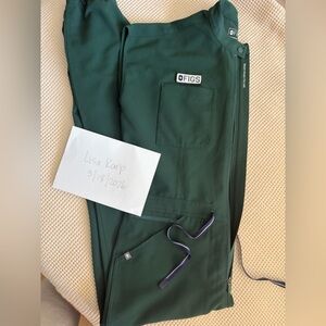 FIGS British racing green Rafaela jumpsuit large